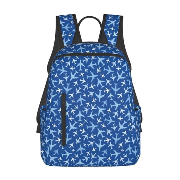 Defioc Airplanes in the Sky Pattern Travel Laptop Backpack,Lightweight Backpack Travel Hiking Daypack Backpack Work Bag for Men Women