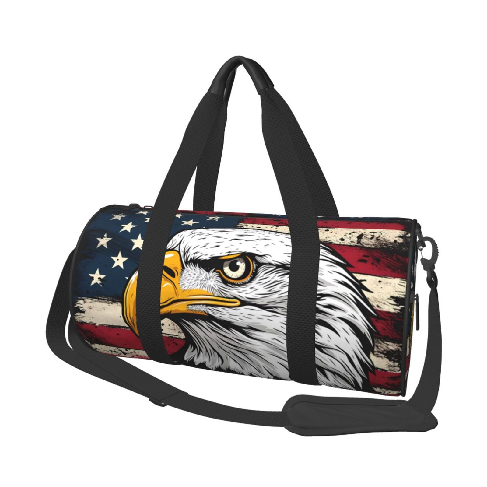 Defioc American Bald Eagle for Travel Duffle Bag,Weekender Bag Carry On Tote Bags Hospital Bag Large Capacity Sport Gym Bag for Men Women Fit for Trave, Gym,Weekend