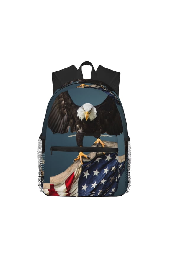 American Flag Pattern Laptop Backpack for Men and Women,Casual Backpack Dayback Sports Bookbag for Travel Running Hiking