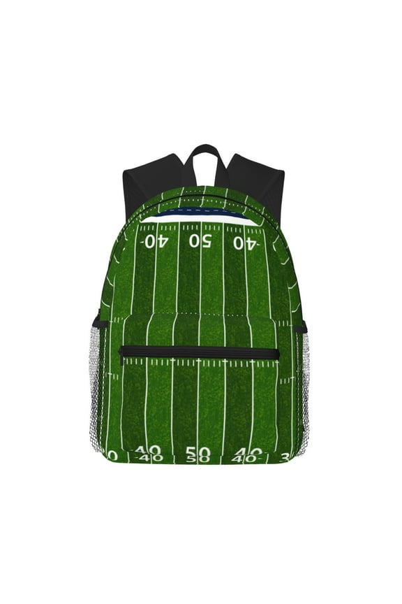 American Football Field Pattern Laptop Backpack for Men and Women,Casual Backpack Dayback Sports Bookbag for Travel Running Hiking
