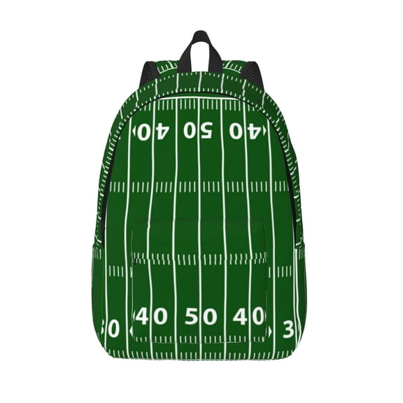 Defioc American Football Field1 for Canvas Backpack,Travel Rucksack Unisex Knapsack Laptop Backpack for Work & College -Medium