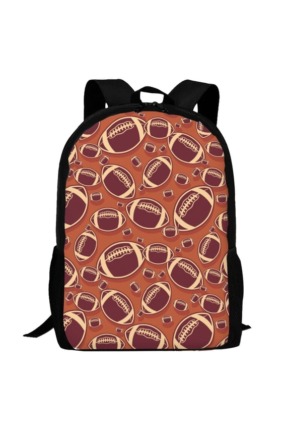 American Football1 Pattern Carry on Backpack,16.5x12.5x5.5 Personal Item Bag Carry On Backpack Water Resistant Lightweight Daypack