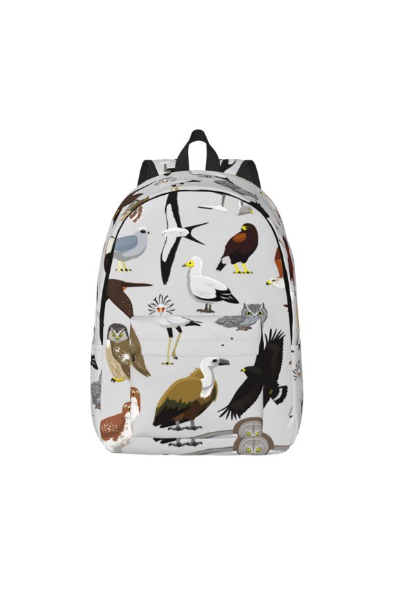 Animal Bird for Canvas Backpack,Travel Rucksack Unisex Knapsack Laptop Backpack for Work & College -Small