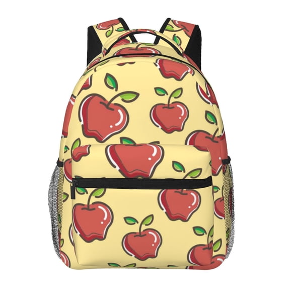 Defioc Apple Pattern Laptop Backpack,Travel Backpack Outdoor Activities Bag Daypack for Travel Hiking Shopping Daily