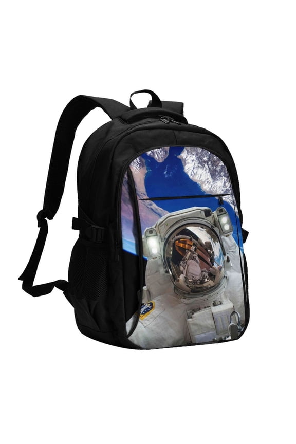 Astronaut in Outer Space for Travel Backpack for Women,15.6 inch Laptop Backpack Carry On Backpack Personal Item Travel Bag Daypack for School Weekender Business Trip