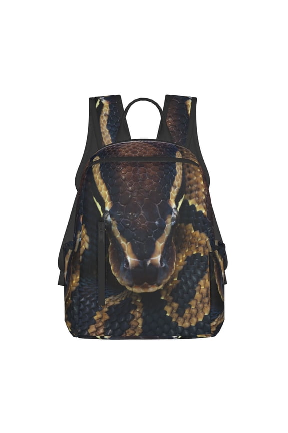 Ball Phyton Snake Pattern Travel Laptop Backpack,Lightweight Backpack Travel Hiking Daypack Backpack Work Bag for Men Women
