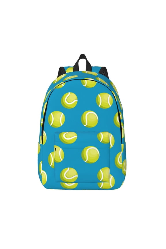 Ball Tennis for Canvas Backpack,Travel Rucksack Unisex Knapsack Laptop Backpack for Work & College -Medium