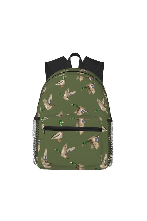 Birds Wild Ducks Pattern Laptop Backpack for Men and Women,Casual Backpack Dayback Sports Bookbag for Travel Running Hiking