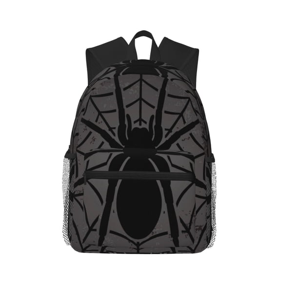 Defioc Black Spider On Web 1 Pattern Laptop Backpack for Men and Women,Casual Backpack Dayback Sports Bookbag for Travel Running Hiking