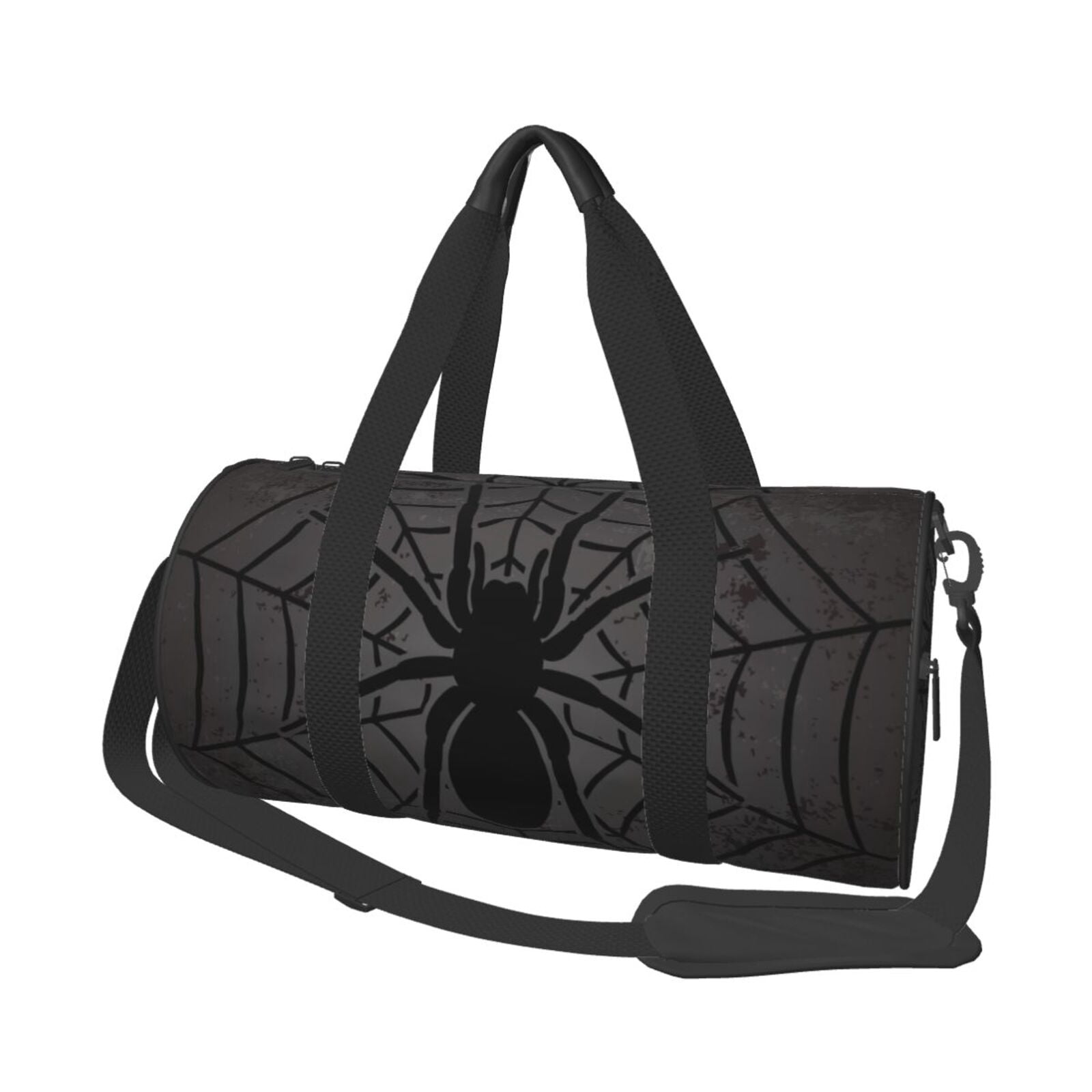 Defioc Black Spider On Web 1 for Travel Duffle Bag,Weekender Bag Carry On Tote Bags Hospital Bag Large Capacity Sport Gym Bag for Men Women Fit for Trave, Gym,Weekend