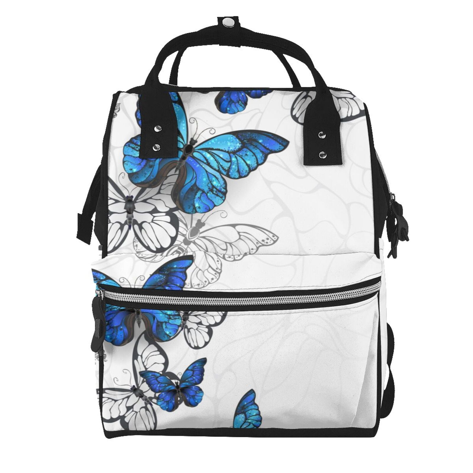 Babyhug Fashion Backpack with Wings - Blue main image 1