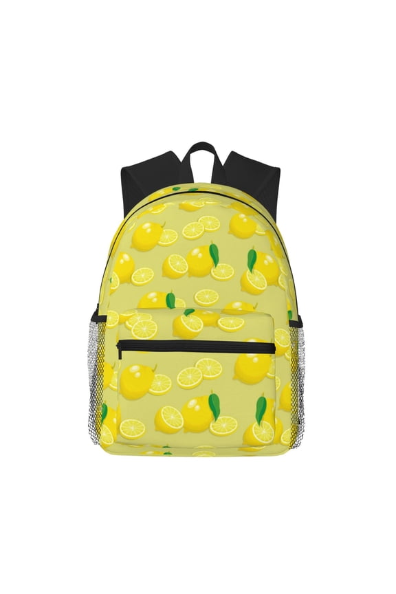 Bright Lemons Pattern Laptop Backpack for Men and Women,Casual Backpack Dayback Sports Bookbag for Travel Running Hiking