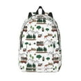 thumbnail image 1 of Defioc Camping Caravan 2 for Canvas Backpack,Travel Rucksack Unisex Knapsack Laptop Backpack for Work & College -Small, 1 of 7