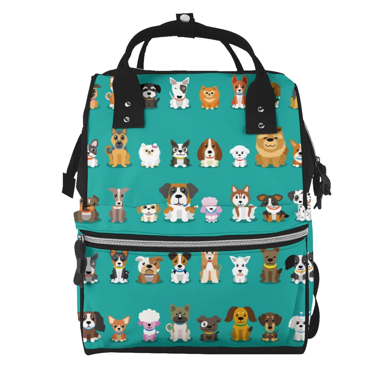 Defioc Cartoon Dogs for Baby Diaper Bag Backpack - Baby Bag for Boys & Girls - Diaper Backpack - Large Travel Diaper Bags- Baby Registry Search & Shower Gifts