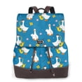 thumbnail image 1 of Defioc Cartoon Goose Print PU Leather Backpack,Backpack Purse for Women Fashion Multipurpose Design Handbag Ladies Bags Travel Backpack, 1 of 4