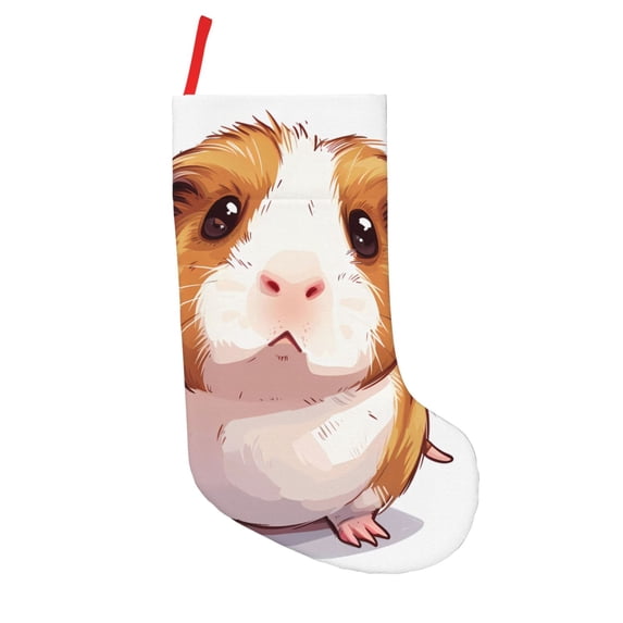 Defioc Cartoon Guinea Pig for Christmas Stockings 18" Personalized Holiday Stocking for Family, Farmhouse Decor, Xmas Tree Decoration, 1 Pack