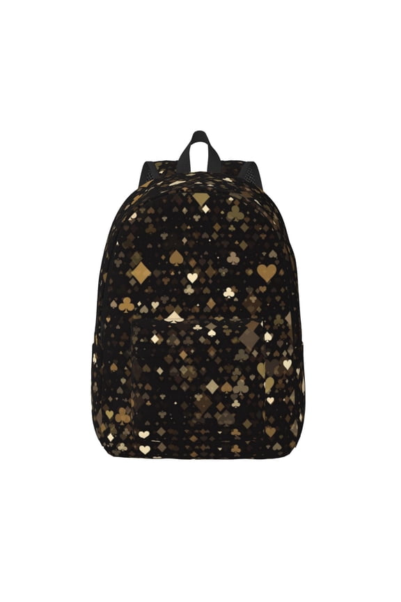 Casino for Canvas Backpack,Travel Rucksack Unisex Knapsack Laptop Backpack for Work & College -Small
