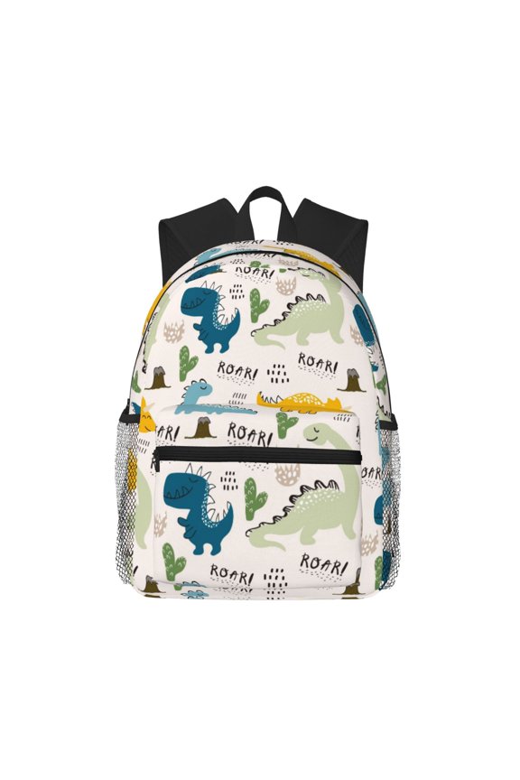 Childish Dinosaur Pattern Laptop Backpack for Men and Women,Casual Backpack Dayback Sports Bookbag for Travel Running Hiking