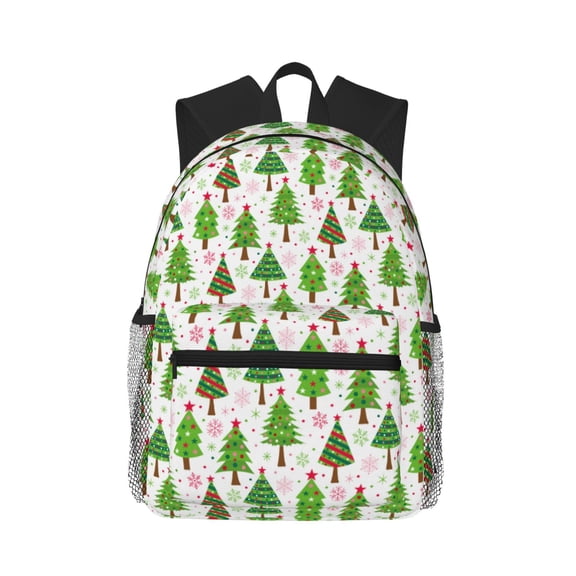 Defioc Christmas Trees Pattern Laptop Backpack for Men and Women,Casual Backpack Dayback Sports Bookbag for Travel Running Hiking