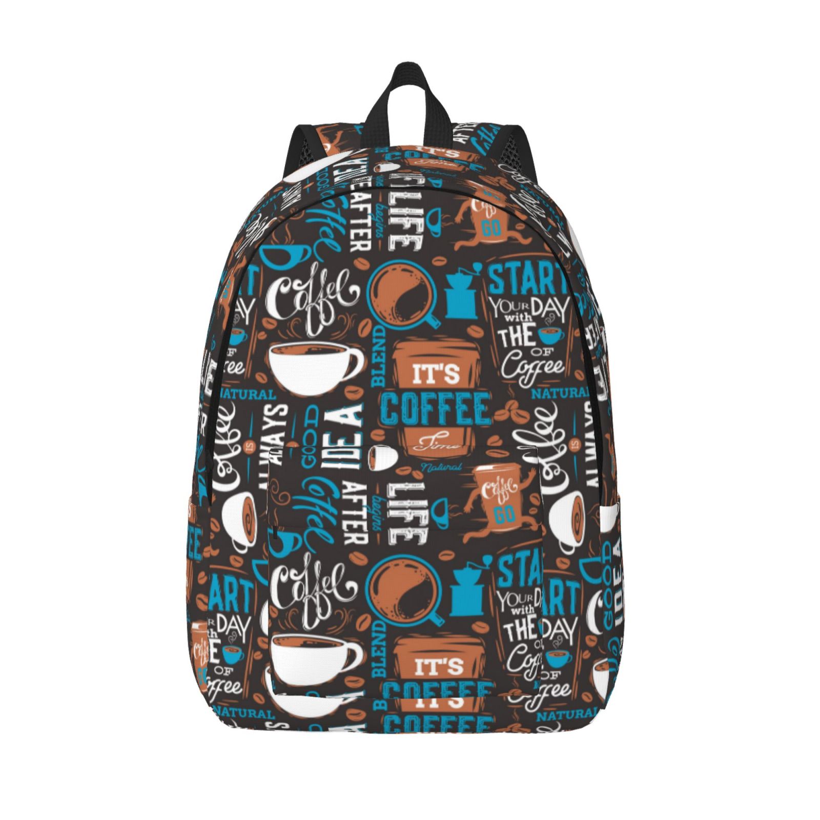 Defioc Coffee Lover Print for Canvas Backpack,Travel Rucksack Unisex ...