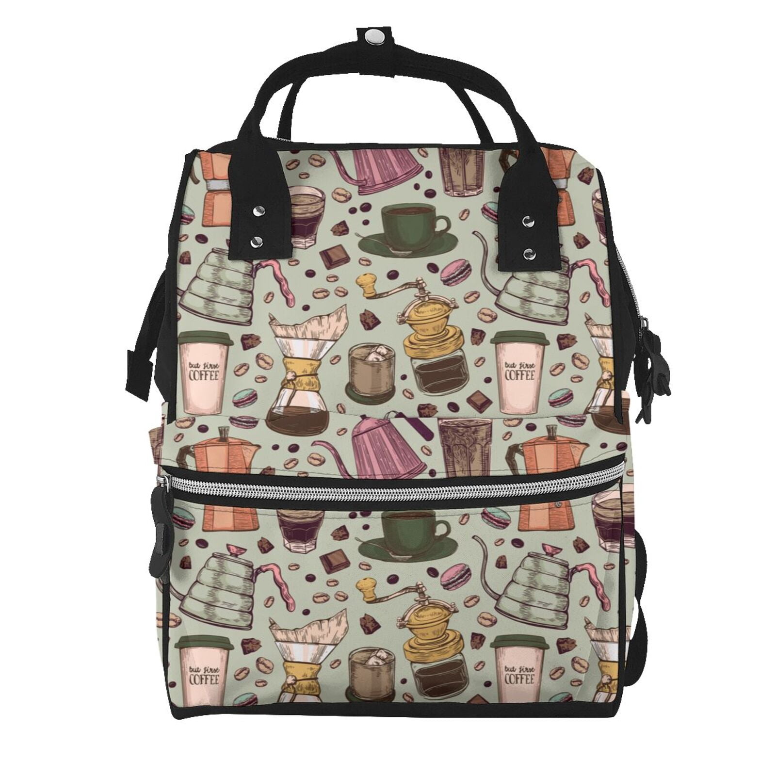 Defioc Coffee pots cup for Baby Diaper Bag Backpack - Baby Bag for Boys & Girls - Diaper Backpack - Large Travel Diaper Bags- Baby Registry Search & Shower Gifts