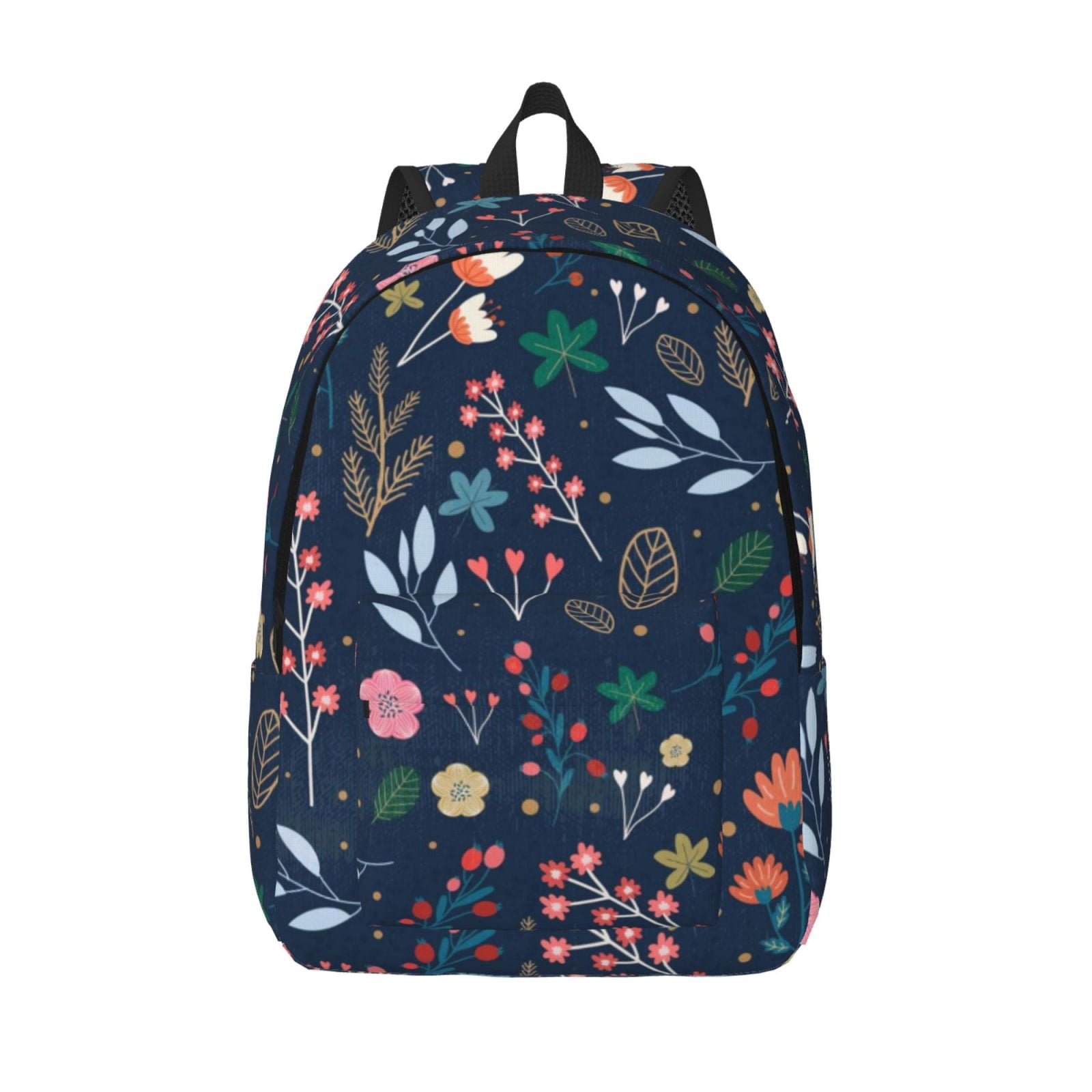 Defioc Colorful Flowers for Canvas Backpack,Travel Rucksack Unisex ...