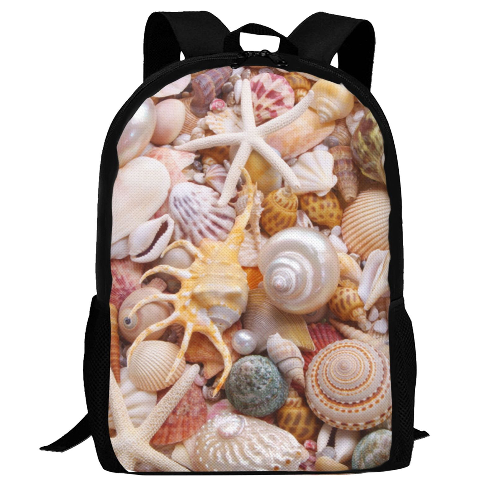 Defioc Colorful Seashells Pattern Carry on Backpack,16.5x12.5x5.5 ...