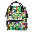 thumbnail image 1 of Defioc Colorful Tie Dye Stained Glass for Baby Diaper Bag Backpack - Baby Bag for Boys & Girls - Diaper Backpack - Large Travel Diaper Bags- Baby Registry Search & Shower Gifts, 1 of 5