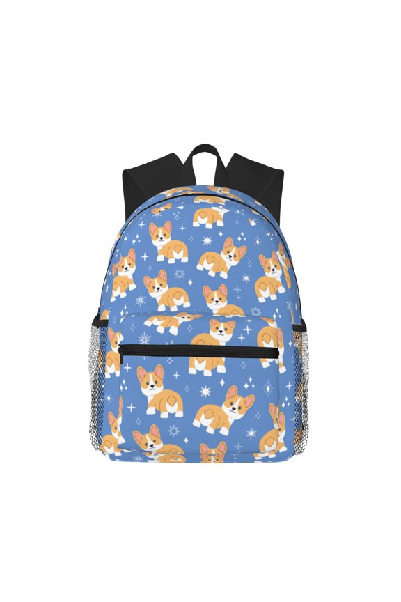 Corgi Pattern Laptop Backpack for Men and Women,Casual Backpack Dayback Sports Bookbag for Travel Running Hiking
