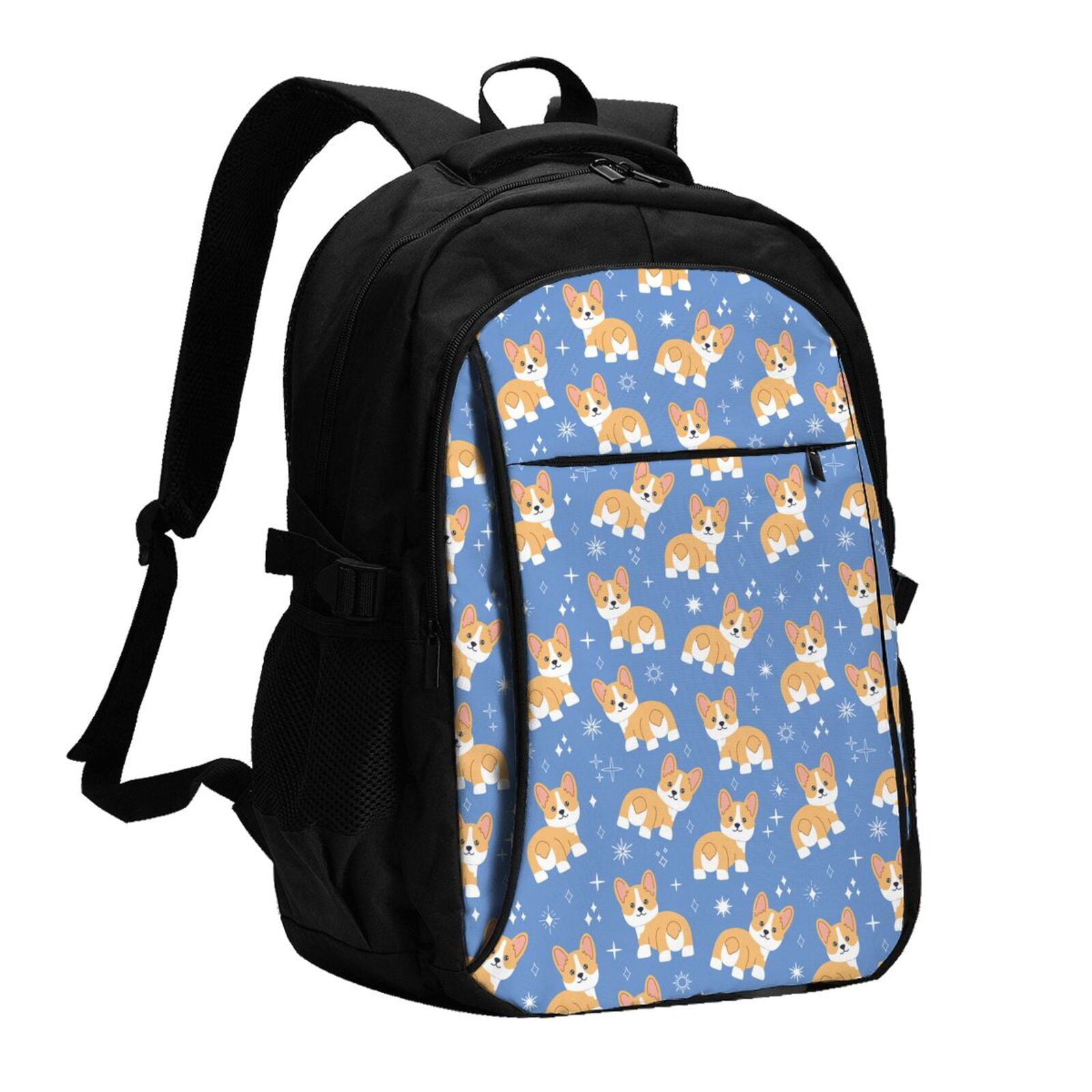 Corgi Dog Backpack For Kids - 16 Inch School Bookbag With Padded Straps, Multiple Pockets - View #6