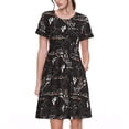 thumbnail image 1 of Defioc Cowgirl In Desert Pattern Womens Summer Dresses Short Sleeve Sundress 2025 Beach Vacation Dresses with Pockets -Small, 1 of 6