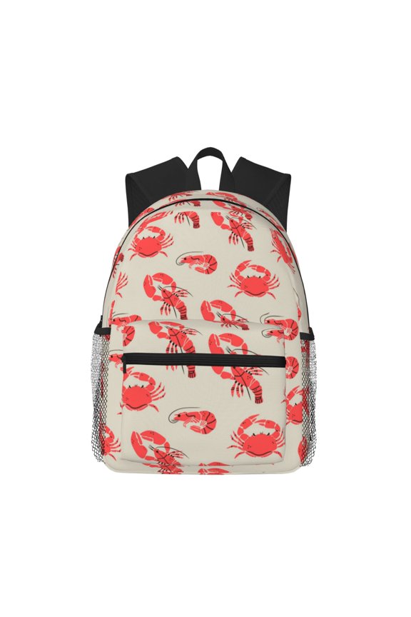 Crab Lobster 1 Pattern Laptop Backpack for Men and Women,Casual Backpack Dayback Sports Bookbag for Travel Running Hiking