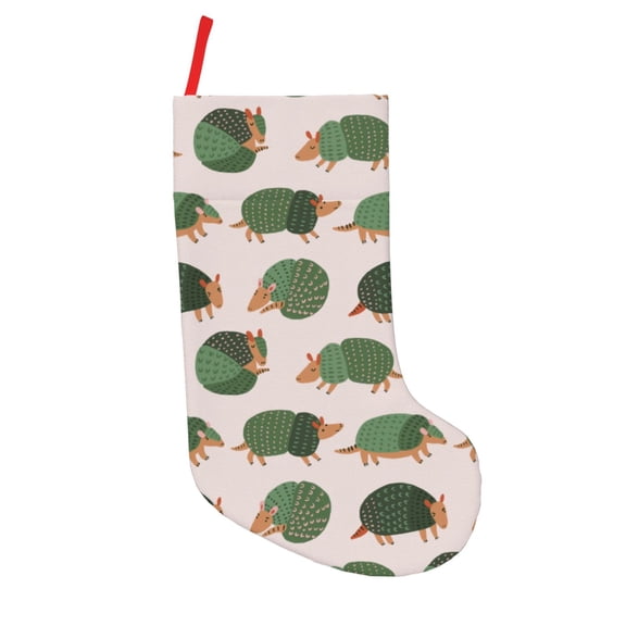 Defioc Cute Armadillo for Christmas Stockings 18" Personalized Holiday Stocking for Family, Farmhouse Decor, Xmas Tree Decoration, 1 Pack