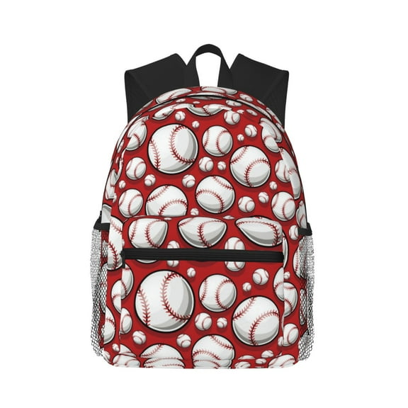 Defioc Cute Baseball Pattern Laptop Backpack for Men and Women,Casual Backpack Dayback Sports Bookbag for Travel Running Hiking