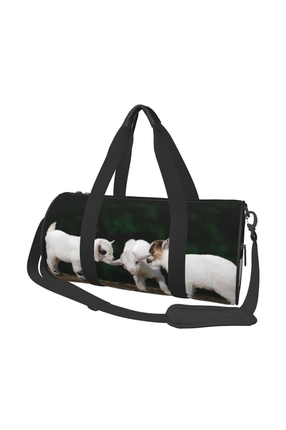 Cute Goat Baby for Travel Duffle Bag,Weekender Bag Carry On Tote Bags Hospital Bag Large Capacity Sport Gym Bag for Men Women Fit for Trave, Gym,Weekend