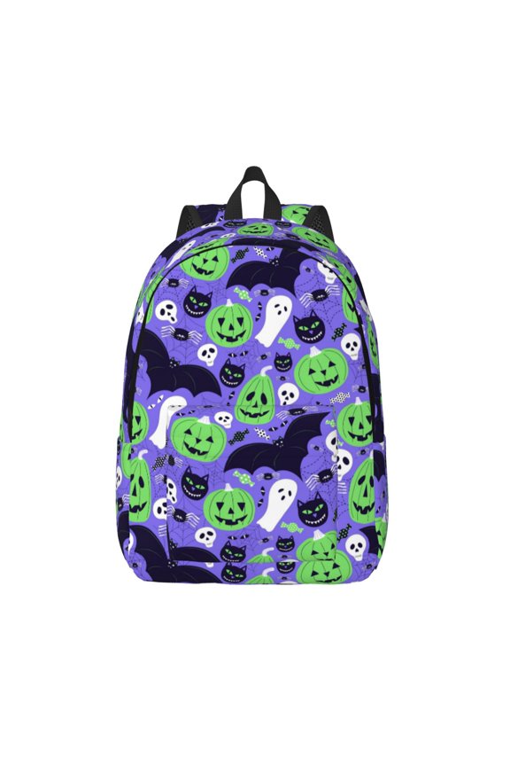 Cute Halloween for Canvas Backpack,Travel Rucksack Unisex Knapsack Laptop Backpack for Work & College -Medium