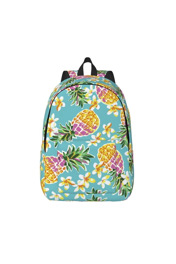 Cute Pineapples for Canvas Backpack,Travel Rucksack Unisex Knapsack Laptop Backpack for Work & College -Small