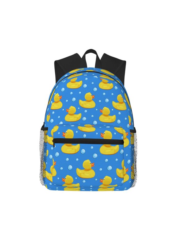 Cute Yellow Rubber Ducks Pattern Laptop Backpack for Men and Women,Casual Backpack Dayback Sports Bookbag for Travel Running Hiking