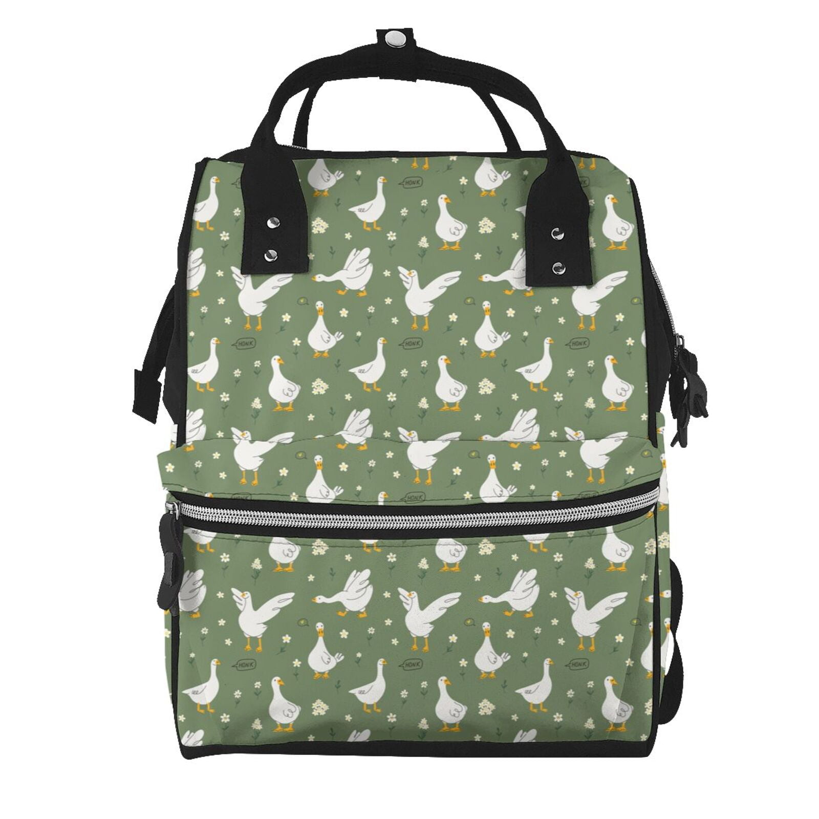 Defioc Cute goose for Baby Diaper Bag Backpack - Baby Bag for Boys & Girls - Diaper Backpack - Large Travel Diaper Bags- Baby Registry Search & Shower Gifts