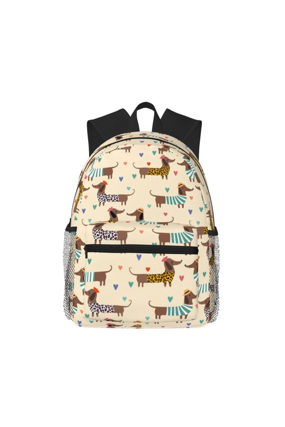 Dachshund Dog Pattern Laptop Backpack for Men and Women,Casual Backpack Dayback Sports Bookbag for Travel Running Hiking