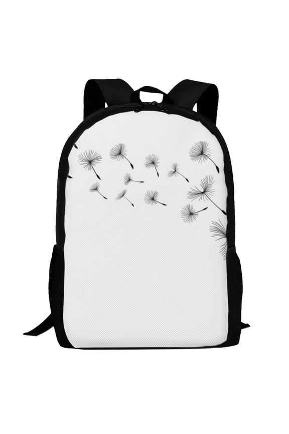 Dandelion Blowing In The Wind Pattern Carry on Backpack,16.5x12.5x5.5 Personal Item Bag Carry On Backpack Water Resistant Lightweight Daypack