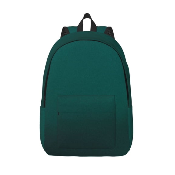 Defioc Dark teal green for Canvas Backpack,Travel Rucksack Unisex Knapsack Laptop Backpack for Work & College -Medium