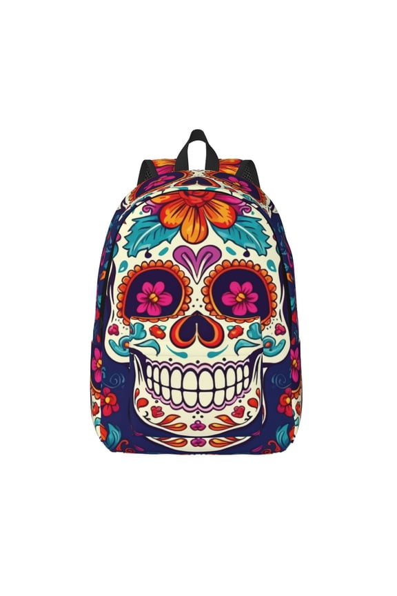 Dead Day Party for Canvas Backpack,Travel Rucksack Unisex Knapsack Laptop Backpack for Work & College -Medium