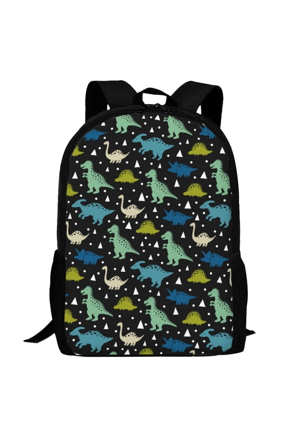 Dinosaur Pattern Carry on Backpack,16.5x12.5x5.5 Personal Item Bag Carry On Backpack Water Resistant Lightweight Daypack