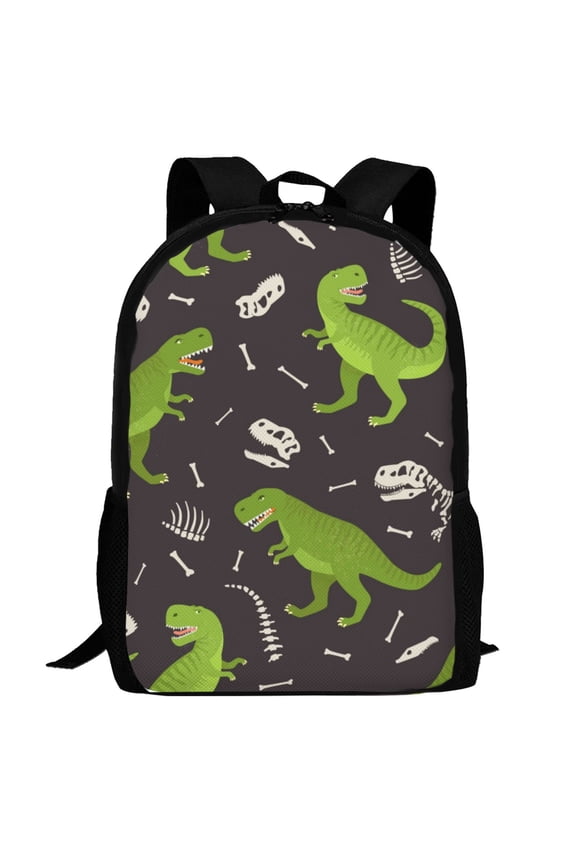 Dinosaur Skeleton Pattern Carry on Backpack,16.5x12.5x5.5 Personal Item Bag Carry On Backpack Water Resistant Lightweight Daypack