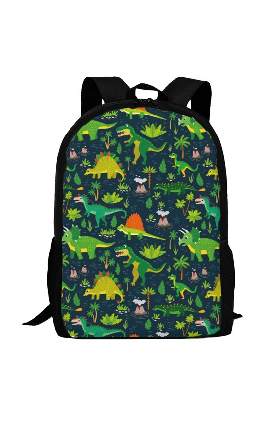 Dinosaurs Pattern Carry on Backpack,16.5x12.5x5.5 Personal Item Bag Carry On Backpack Water Resistant Lightweight Daypack