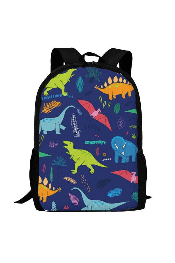 Dinosaurs Pattern Carry on Backpack,16.5x12.5x5.5 Personal Item Bag Carry On Backpack Water Resistant Lightweight Daypack