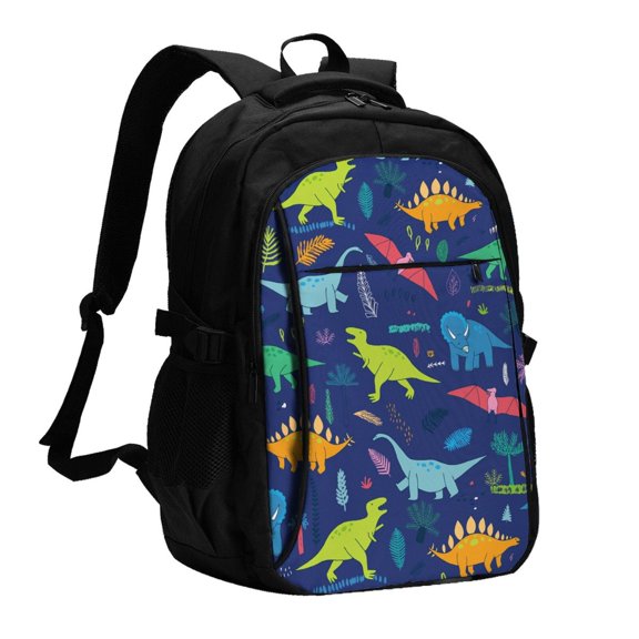 Defioc Dinosaurs for Travel Backpack for Women,15.6 inch Laptop Backpack Carry On Backpack Personal Item Travel Bag Daypack for School Weekender Business Trip