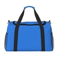 thumbnail image 1 of Defioc Dodgerblue Print Hand Travel Bag - Foldable Travel Duffel Bags for Men Women -Sport Gym Bag - Overnight Travel Duffel Bag - Adjustable Shoulder Strap, 1 of 6