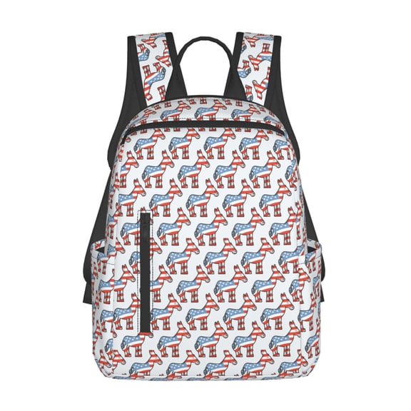 Defioc Donkey Pattern Travel Laptop Backpack,Lightweight Backpack Travel Hiking Daypack Backpack Work Bag for Men Women